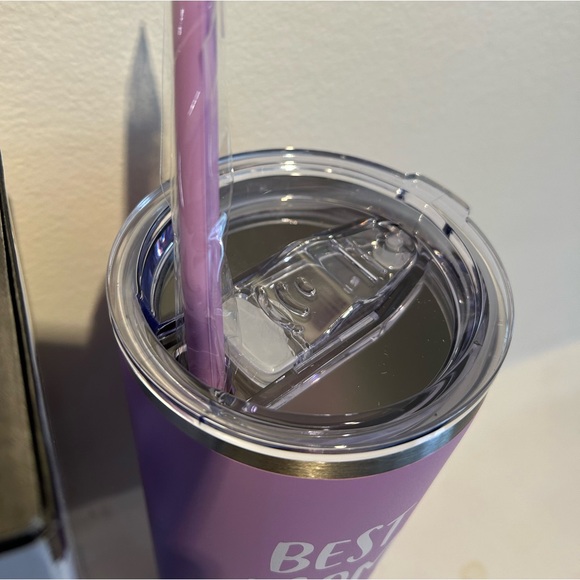 Best Mom Ever Gift - Stainless Steel Insulated Tumbler with Straw Brand New 22oz - Picture 4 of 5